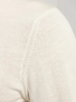 Polo en mérinos crème – Made in Italy