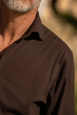 Polo marron - Made in Italy