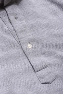 Polo popover gris - Made in Italy