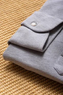 Polo popover gris - Made in Italy