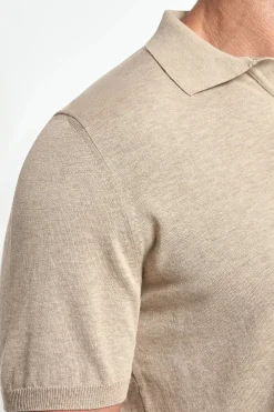 Polo taupe - Made in Italy