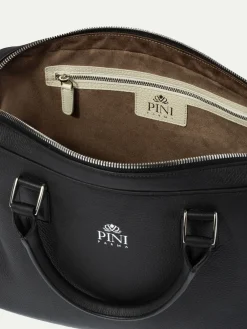 Porte-documents noir en cuir - Made in Italy