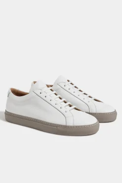Sneakers en cuir blanc - Made in Italy