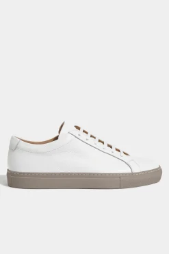 Sneakers en cuir blanc - Made in Italy