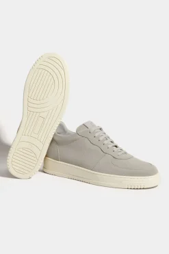 Sneakers en daim beige - Made in Italy