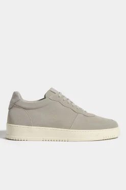 Sneakers en daim beige - Made in Italy