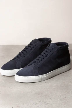 Sneakers montantes bleues - Made in Italy