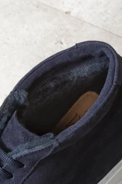 Sneakers montantes bleues - Made in Italy