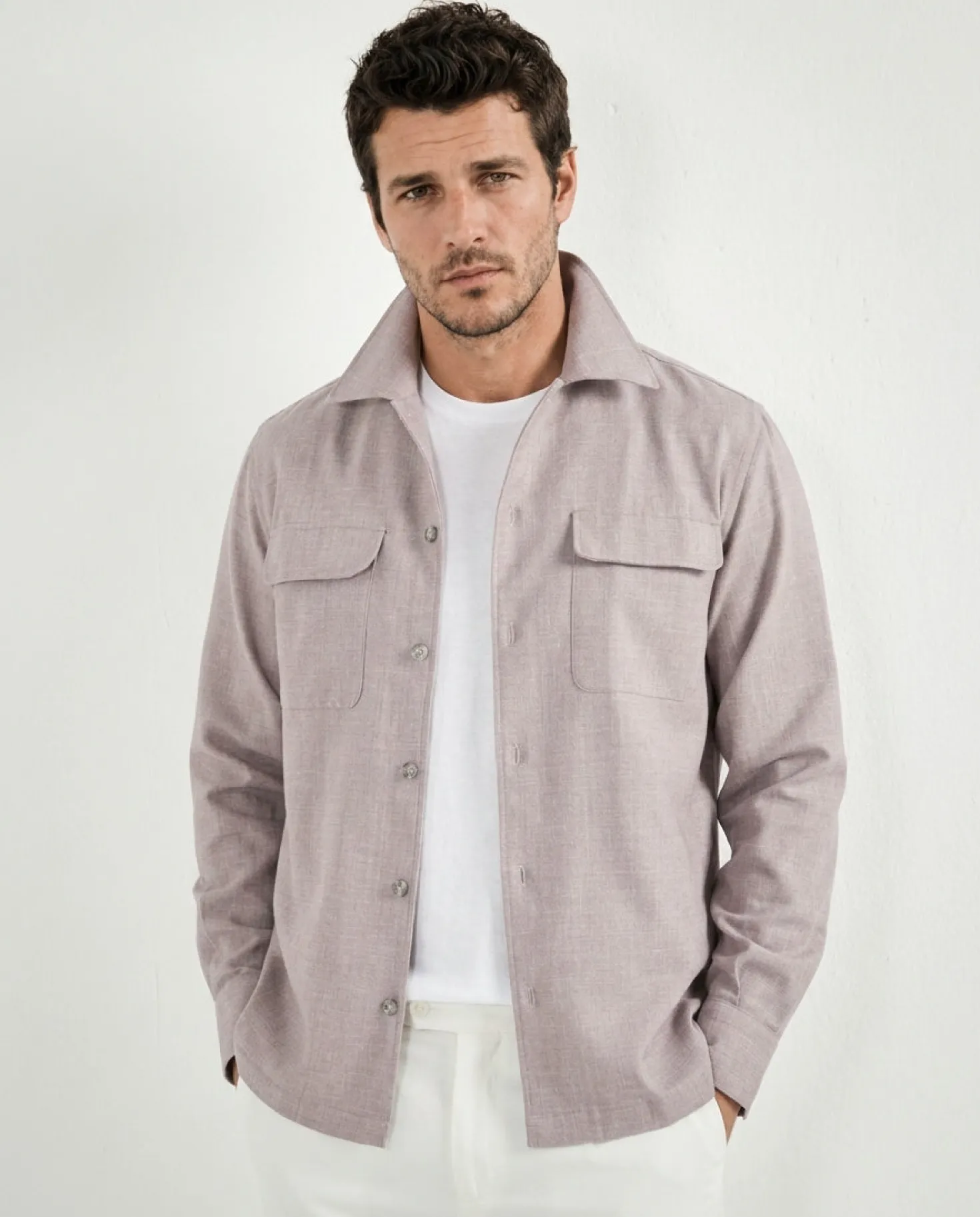 Surchemise vieux rose - Made in Italy