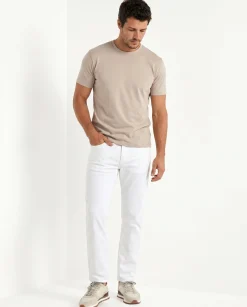 T-shirt en jersey taupe - Made in Italy