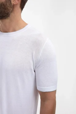 T-shirt en maille blanc - Made in Italy