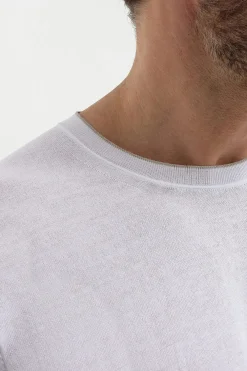 T-shirt en maille blanc - Made in Italy