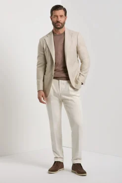 Veste beige à chevrons - Made in Italy