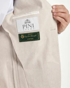 Veste beige en coton et soie - Made in Italy