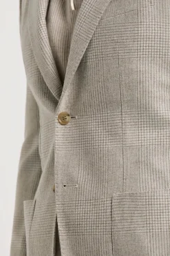 Veste beige Prince de Galles - Made in Italy