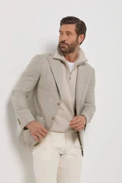 Veste beige Prince de Galles - Made in Italy