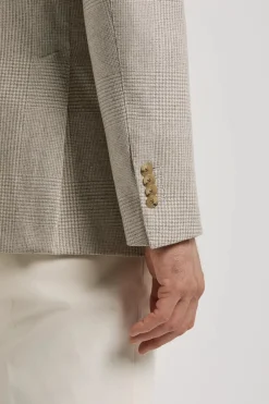 Veste beige Prince de Galles - Made in Italy