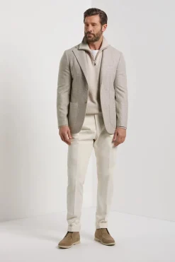 Veste beige Prince de Galles - Made in Italy