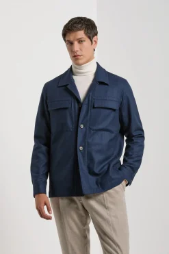 Veste-chemise bleue - Made in Italy