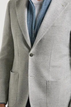 Veste à chevrons gris clair - Made in Italy