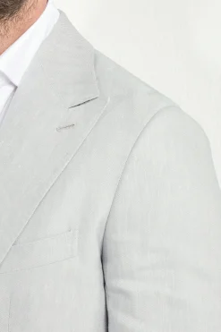 Veste à chevrons Gris clair - Made in Italy