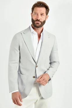 Veste à chevrons Gris clair - Made in Italy