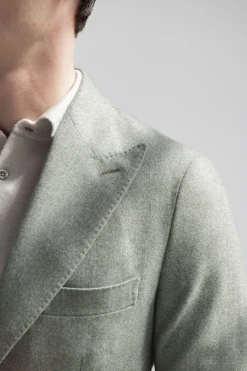 Veste à chevrons Sauge « Soragna Capsule Collection » - Made in Italy