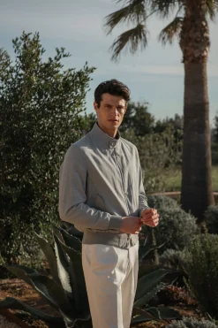 Veste courte grise – Made in Italy