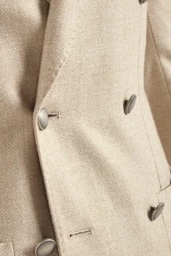 Veste croisée sable - Made in Italy