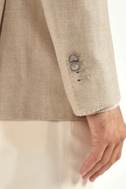 Veste croisée sable - Made in Italy