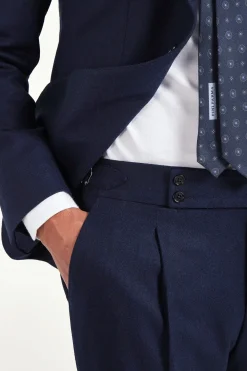 Veste en flanelle bleue - Made in Italy