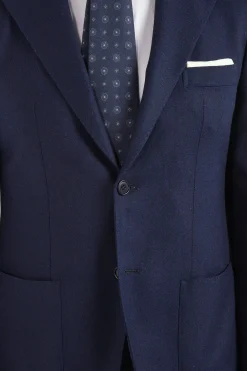 Veste en flanelle bleue - Made in Italy