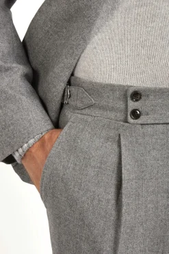 Veste en flanelle gris moyen - Made in Italy
