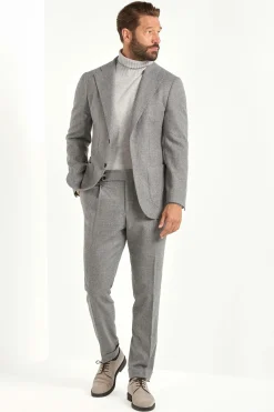 Veste en flanelle gris moyen - Made in Italy