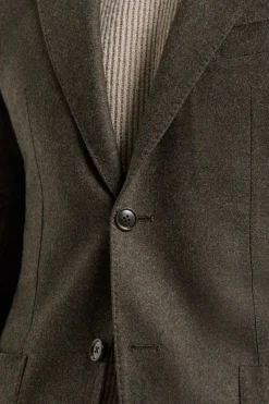 Veste en flanelle marron - Made in Italy