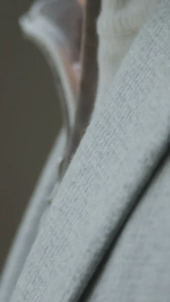 Veste en jersey pied-de-poule gris clair - Made in Italy
