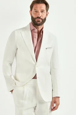 Veste en lin blanc - Made in Italy