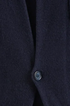 Veste en maille bleue - laine et cachemire - Made in Italy