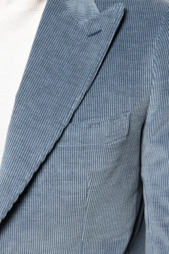Veste en velours côtelé bleu clair « Soragna Capsule Collection » - Made in Italy
