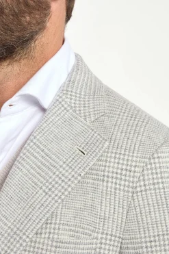 Veste gris clair Prince de Galles - Made in Italy