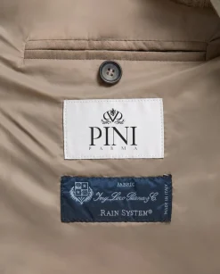 Veste matelassée en laine et cachemire beige - Made in Italy