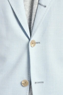 Veste napolitaine bleu glacier - Made in Italy