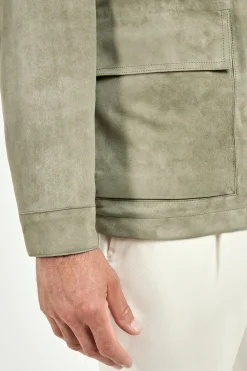 Veste Sauge en daim - Made in Italy