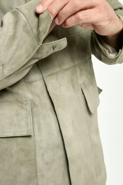 Veste Sauge en daim - Made in Italy