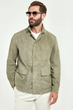 Veste Sauge en daim - Made in Italy